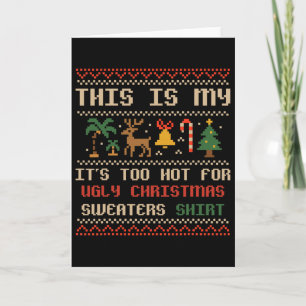 Tarjeta Esta Es Mi Navidad En Julio Verano Hawaiano Chris