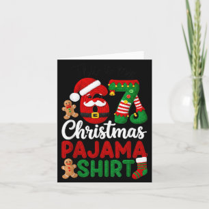 Tarjeta Esta Es Mi Navidad Pijama Navidad 67 Familia Ma