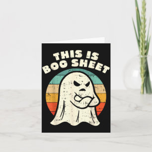 Tarjeta Esta Es Una Hoja De Boo Divertido Disfraz De Hallo