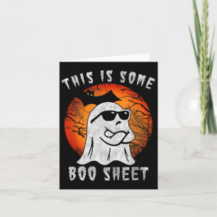 Tarjeta Esta Es Una Hoja De Boo Fantasma Halloween