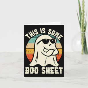 Tarjeta Esta Es Una Hoja De Boo Fantasma Halloween