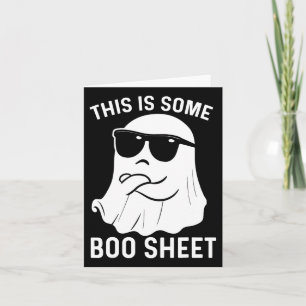 Tarjeta Esta Es Una Hoja De Boo Fantasma Halloween