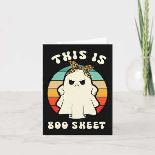 Tarjeta Esta es una hoja de boo perezosa y divertida de Ha