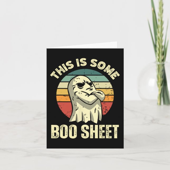 Tarjeta Esta es una hoja de boom de Halloween: Gracioso Gh (Anverso)