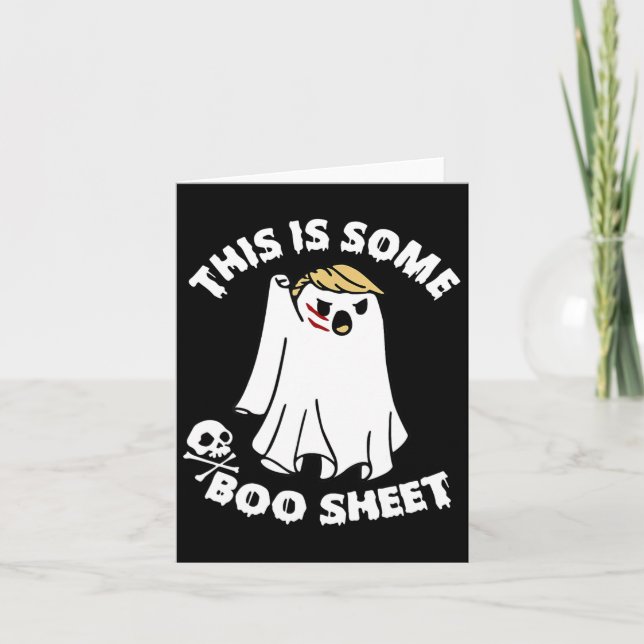 Tarjeta Esta es una hoja de boom que engaña a Trump Hallow (Anverso)