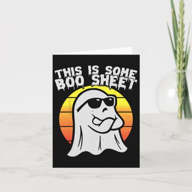 Tarjeta Esta Es Una Hoja De Boos Halloween Vestidos Hombre (Anverso)