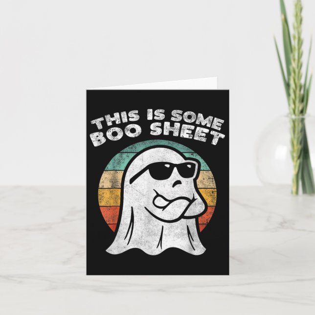 Tarjeta Esta Es Una Hoja De Bote Fantasma Halloween Hombre (Anverso)