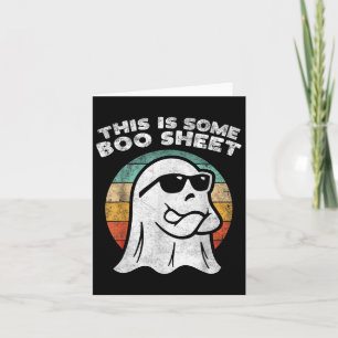 Tarjeta Esta Es Una Hoja De Bote Fantasma Halloween Hombre