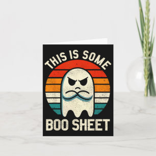 Tarjeta Esta Es Una Hoja De Bote Retro Halloween Fantasma