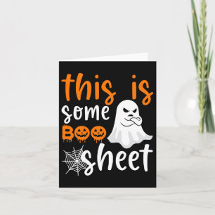 Tarjeta Esta Es Una Hoja De Fantasma Boo Disfraz Retro De