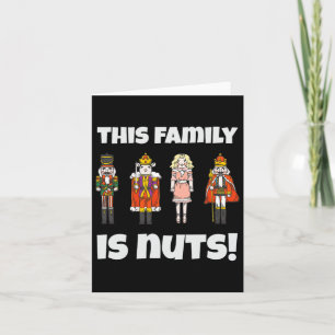 Tarjeta Esta Familia Es Xmas De Coincidencia De Nutcracker