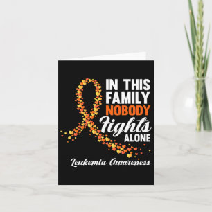 Tarjeta Esta familia no lucha sola contra el cáncer de leu