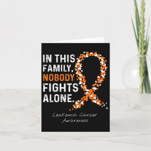 Tarjeta Esta familia no lucha sola contra el cáncer de leu