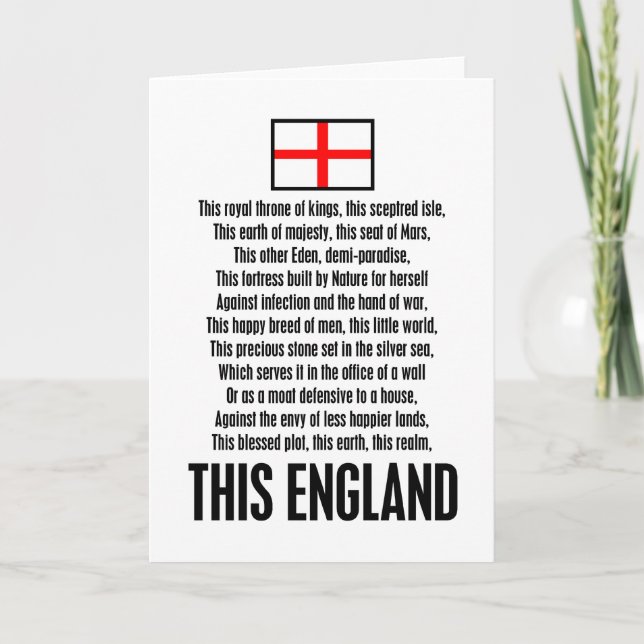 Tarjeta Esta Inglaterra (Anverso)