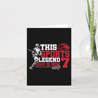 Tarjeta Esta leyenda deportiva ahora es 7
