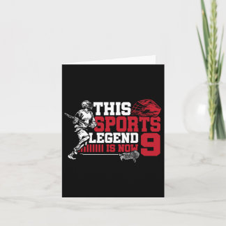 Tarjeta Esta leyenda deportiva ahora es 9