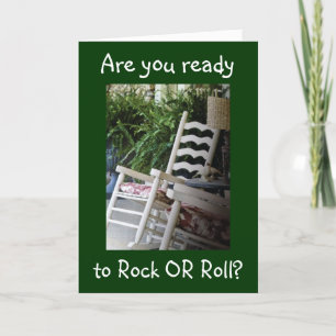 TARJETA ESTÁ LISTO PARA ROCK "O" ROLL SOBRE LA COLINA