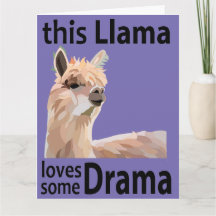 Esta Llama Ama Algo de Drama Llama Divertida