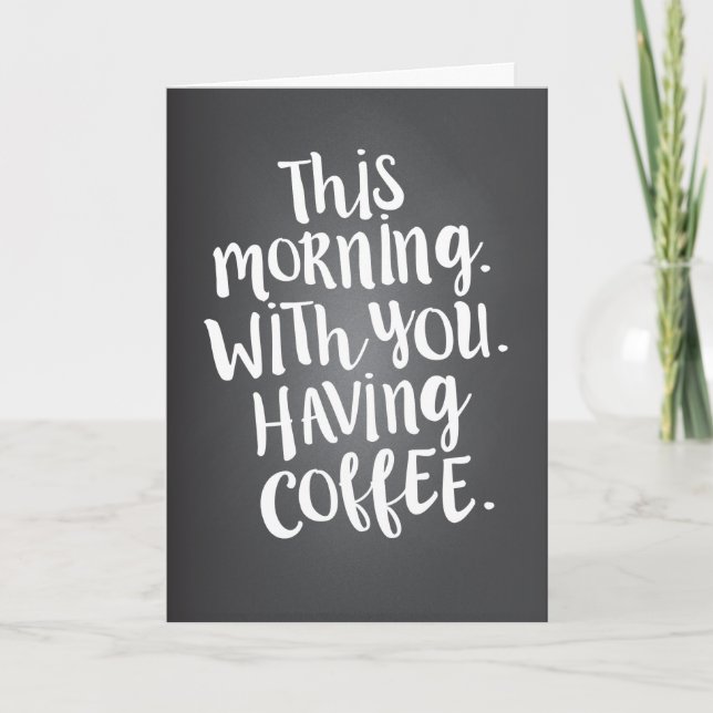 Tarjeta Esta mañana con usted es la carta de amor paraíso (Anverso)