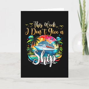 Tarjeta Esta semana no doy un crucero de vacaciones