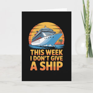 Tarjeta Esta Semana No Me Importa Un Crucero De Ropa Para 