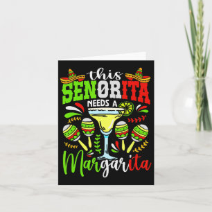 Tarjeta Esta Señorita Necesita Una Fiesta De Margarita Méx