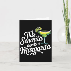 Tarjeta Esta señorita necesita una margarita