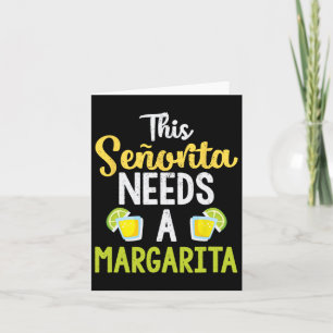 Tarjeta Esta Señorita Necesita Una Margarita Camiseta Dive