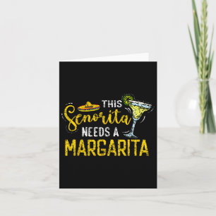 Tarjeta Esta Señorita Necesita Una Margarita Fiesta México