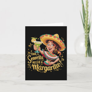 Tarjeta Esta Señorita Necesita Una Margartita Cinco De May