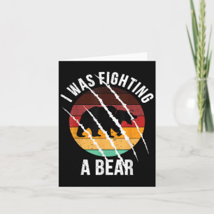 Tarjeta Estaba Luchando Contra Un Lesiones Graciosas De Os