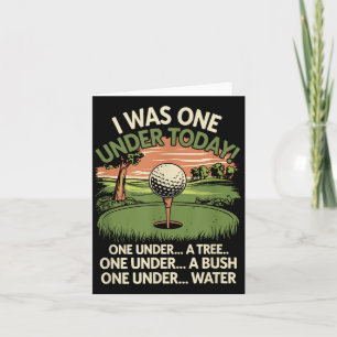 Tarjeta Estaba uno bajo par hoy Chistoso Amante del Golf G