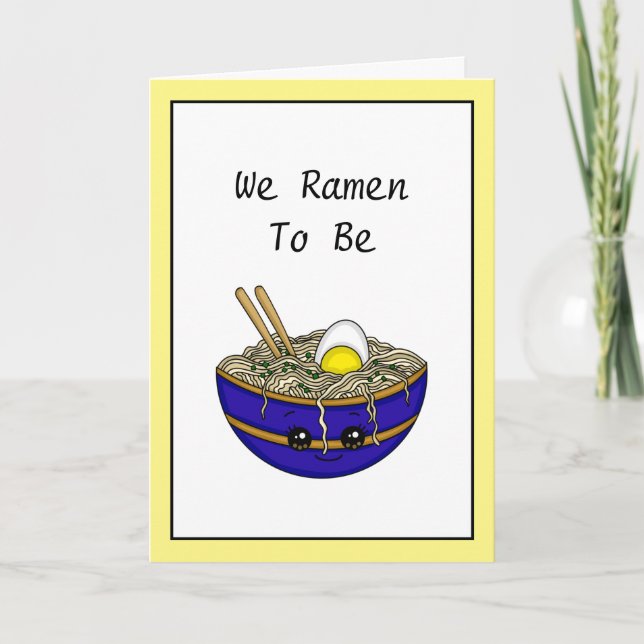 Tarjeta Estábamos Destinados A Ser | Ramen Pun (Anverso)