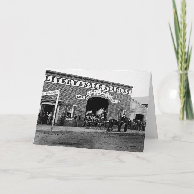 Tarjeta Establo de librea, 1865 (Anverso)