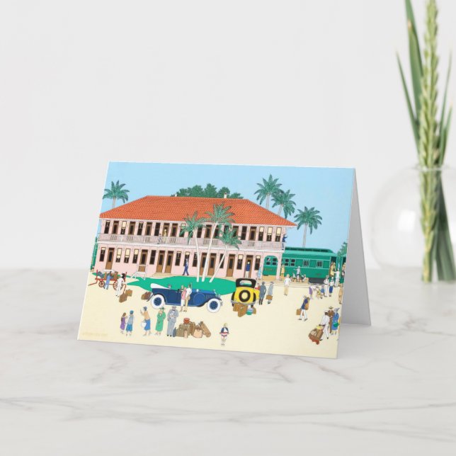 Tarjeta Estación Boca Grande 1928 (Anverso)