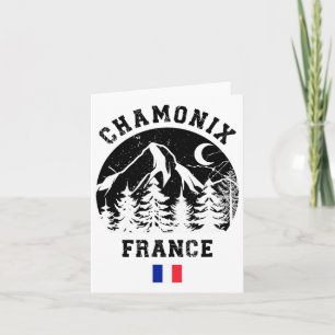 Tarjeta Estación de esquí alpino Chamonix France Alps