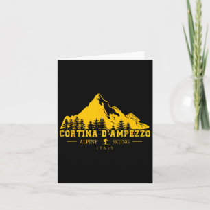 Tarjeta Estación de esquí alpino Cortina D'ampezzo Italia