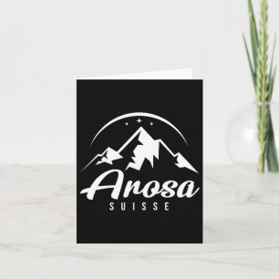 Tarjeta Estación de esquí Arosa Suiza Esquí Snowboard