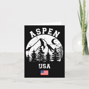 Tarjeta Estación de esquí Aspen Colorado esquí alpino band