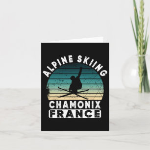 Tarjeta Estación de esquí Chamonix Francia Esquí alpino Fr