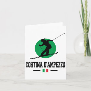 Tarjeta Estación de esquí Cortina D'ampezzo Italia Alpes R
