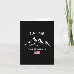 Tarjeta Estación de esquí de Tahoe California Sierra Nevad