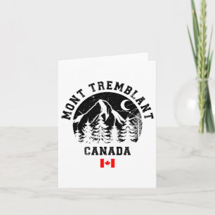 Tarjeta Estación de esquí Mont Tremblant Canada Quebec Esq