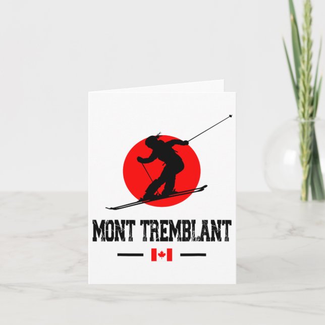 Tarjeta Estación de esquí Mont Tremblant Québec Canadá (Anverso)