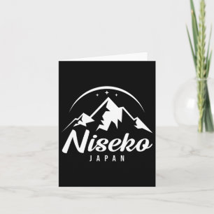 Tarjeta Estación de esquí Niseko Japón Esquí Snowboard