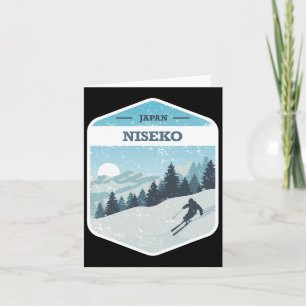 Tarjeta Estación de esquí Niseko Japón Isla Hokkaido Snowb