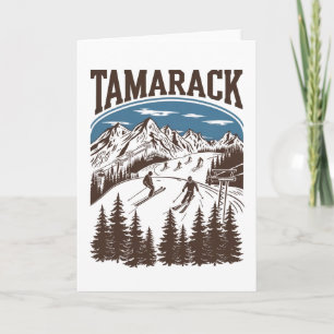 Tarjeta Estación de esquí Tamarack Idaho Esquí Esquiador