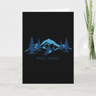 Tarjeta Estación de esquí Wolf Ridge North Carolina Esquia