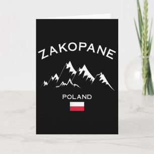 Tarjeta Estación de esquí Zakopane Polonia Montañas Tatra