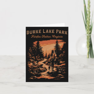 Tarjeta Estación de Fairfax de Burke Lake Park Virginia Se
